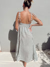 ROSALEE GREEN STRIPE MAXI