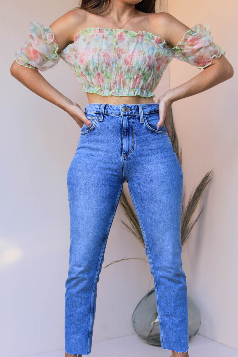 BOJI SHEER CROP TOP