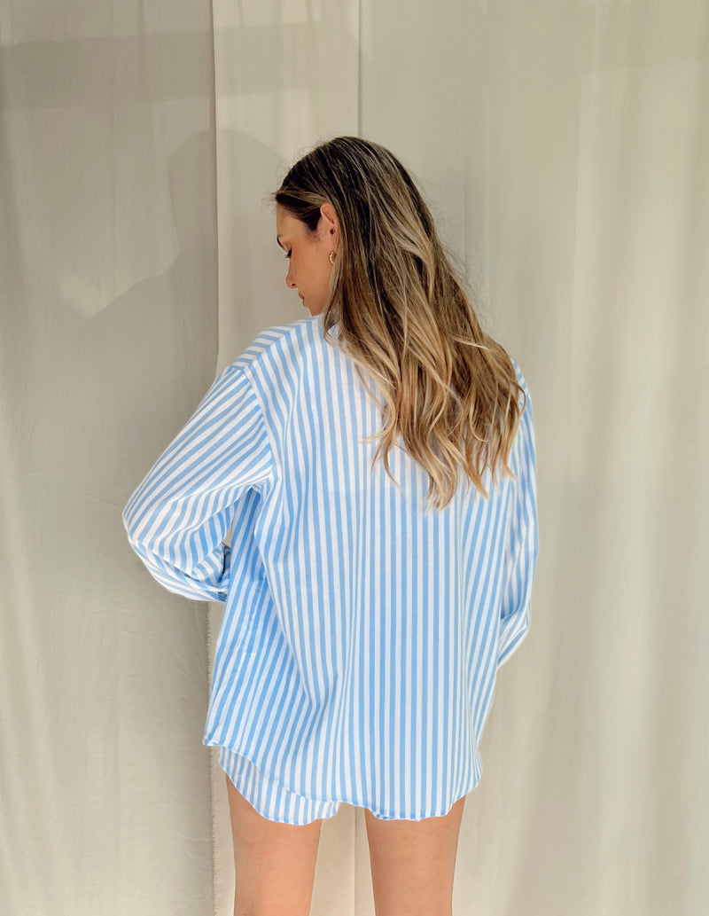 BEA BLUE STRIPE SET