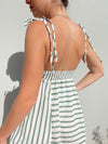 ROSALEE GREEN STRIPE MAXI