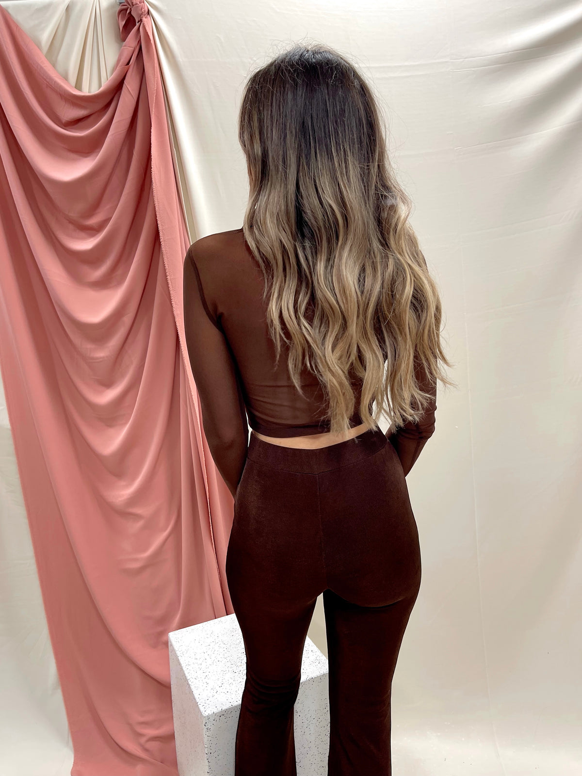 SKYLINE MESH TOP BROWN