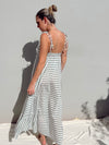 ROSALEE GREEN STRIPE MAXI