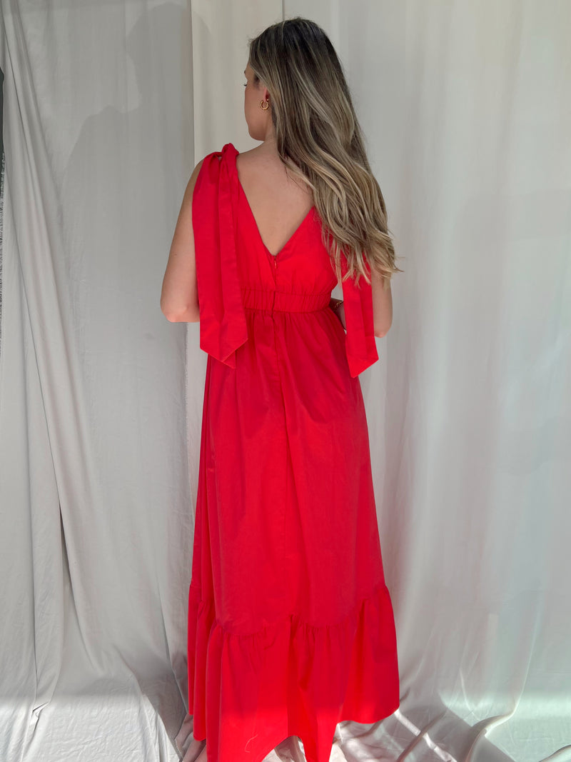 LORI RED MAXI DRESS