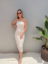 CHABELI WHITE MIDI DRESS