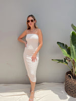 CHABELI WHITE MIDI DRESS