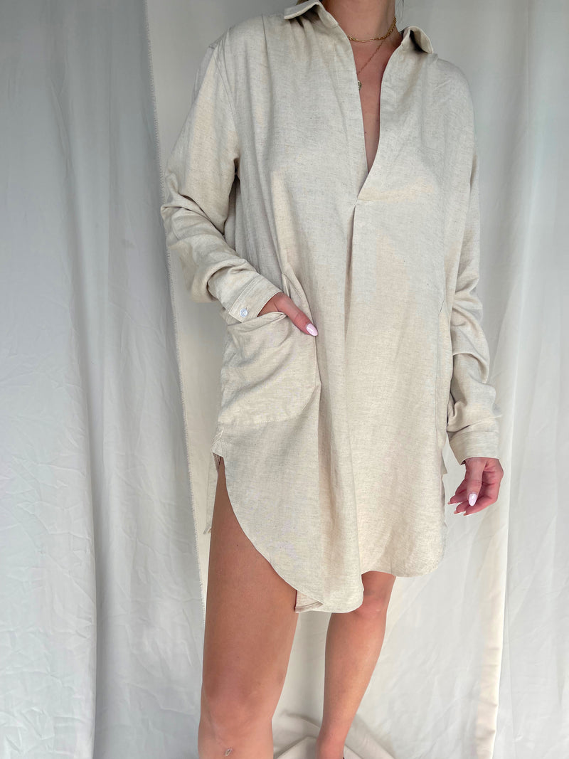 EVIAN LINEN COVERUP
