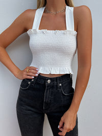 LILOU SMOCK TOP