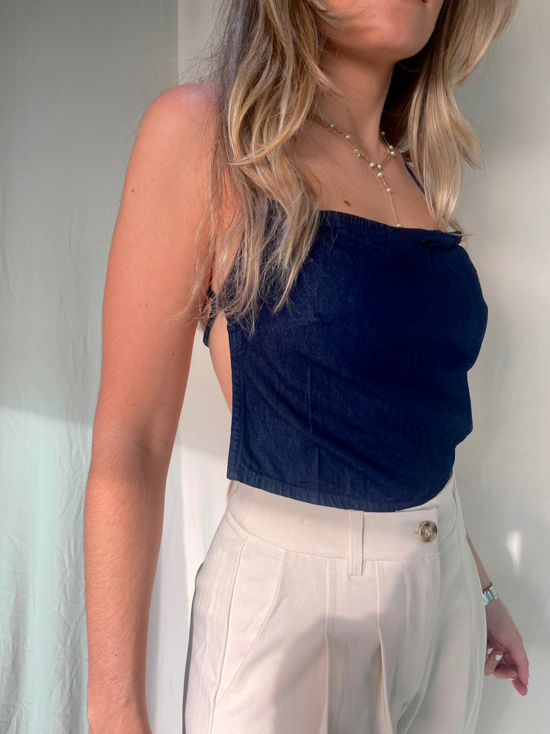 VALERIA DENIM TOP