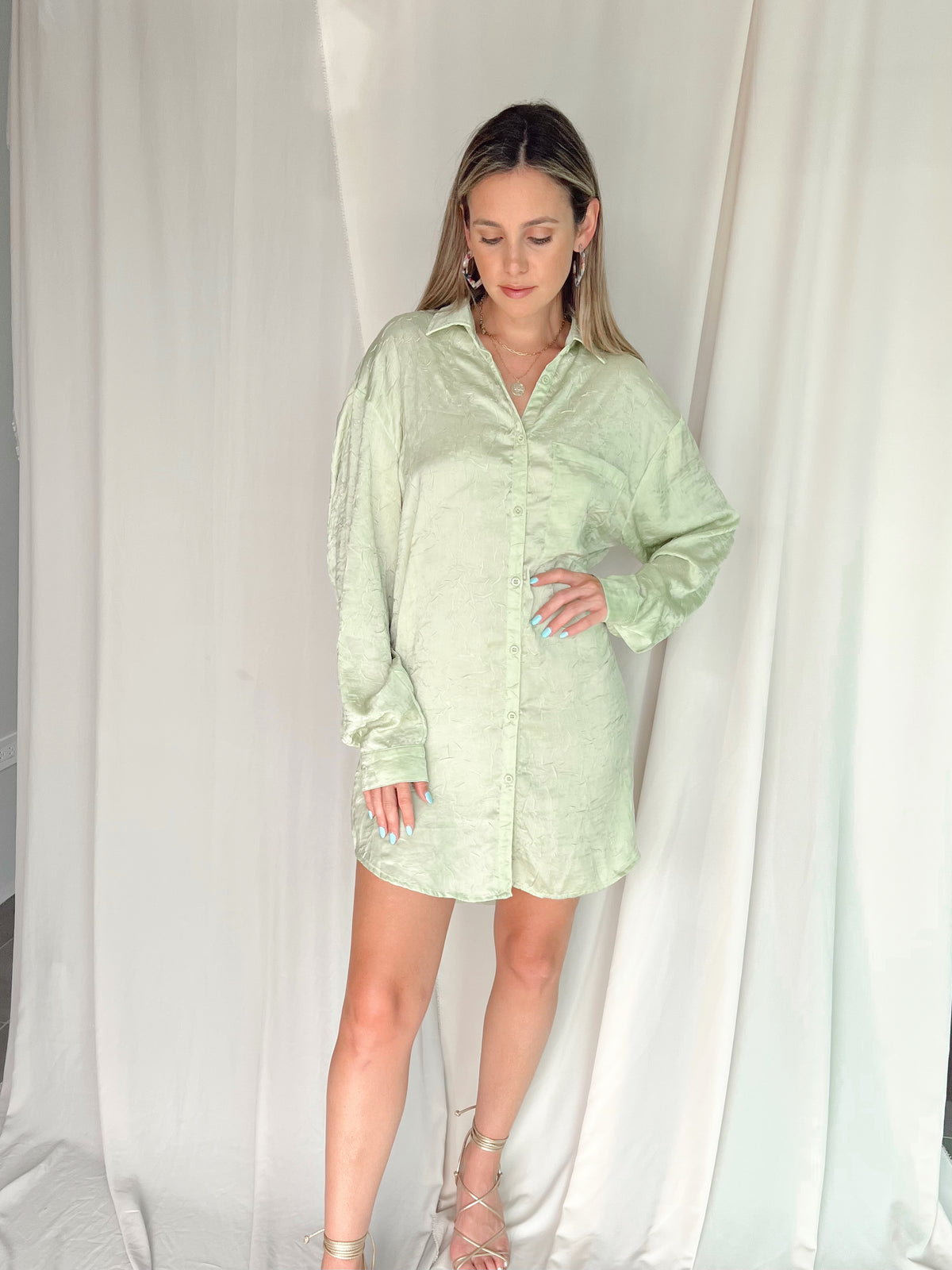 ALLEGRA MATCHA TUNIC