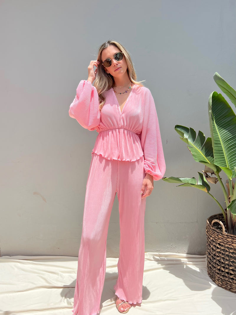 SOFIA PLEATED PANT SET