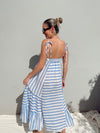 ROSALEE BLUE STRIPE MAXI
