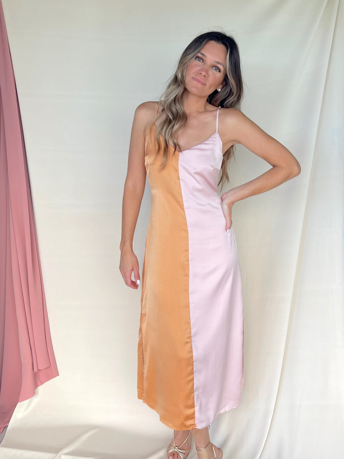 CECI TWO TONED DRESS