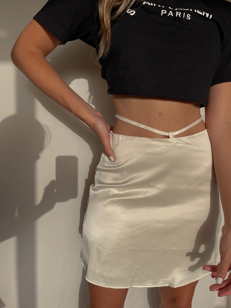 GIN MINI SATIN SKIRT