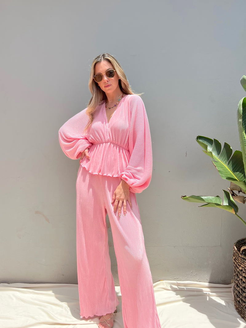 SOFIA PLEATED PANT SET