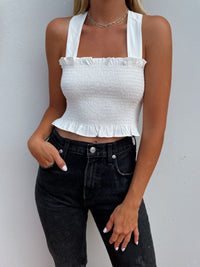 LILOU SMOCK TOP