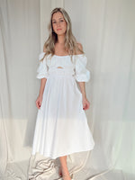 MALIBU WHITE MIDI DRESS