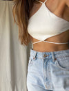 JUPITER WHITE CROP TOP