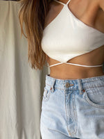 JUPITER WHITE CROP TOP