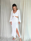 MITZY WHITE MIDI DRESS