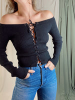 Joan Lace Up Top