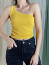 CITRINE ONE SHOULDER TOP
