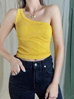 CITRINE ONE SHOULDER TOP