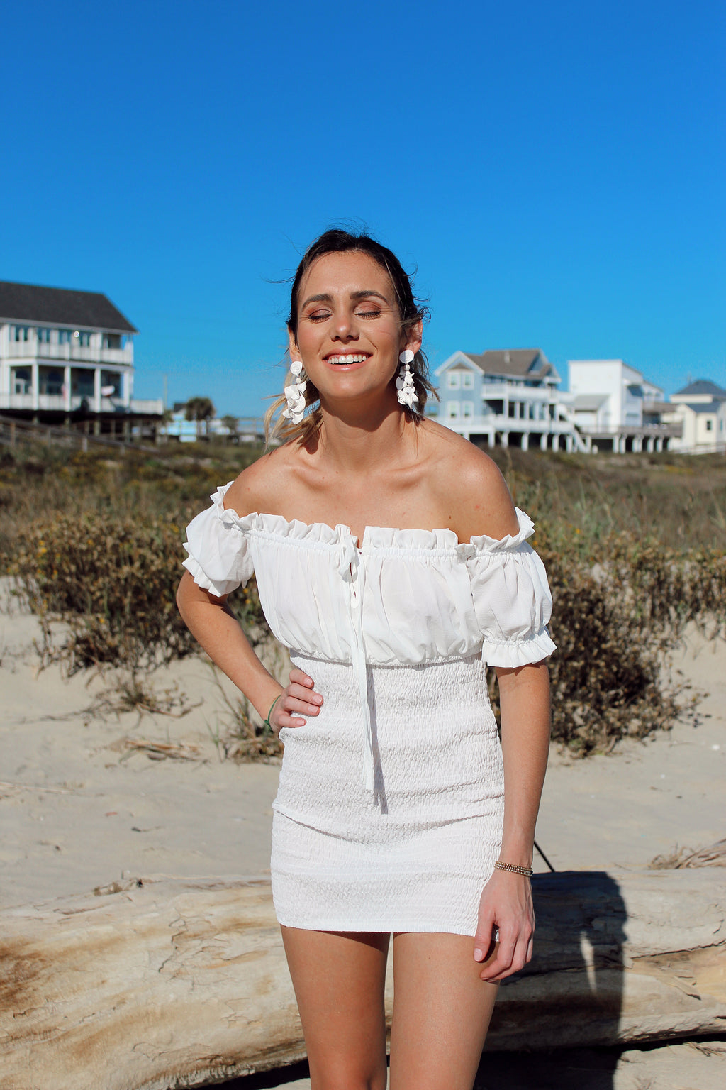 MARTINIQUE SMOCKED DRESS