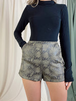 SAWYER OLIVE SNAKE SHORTS