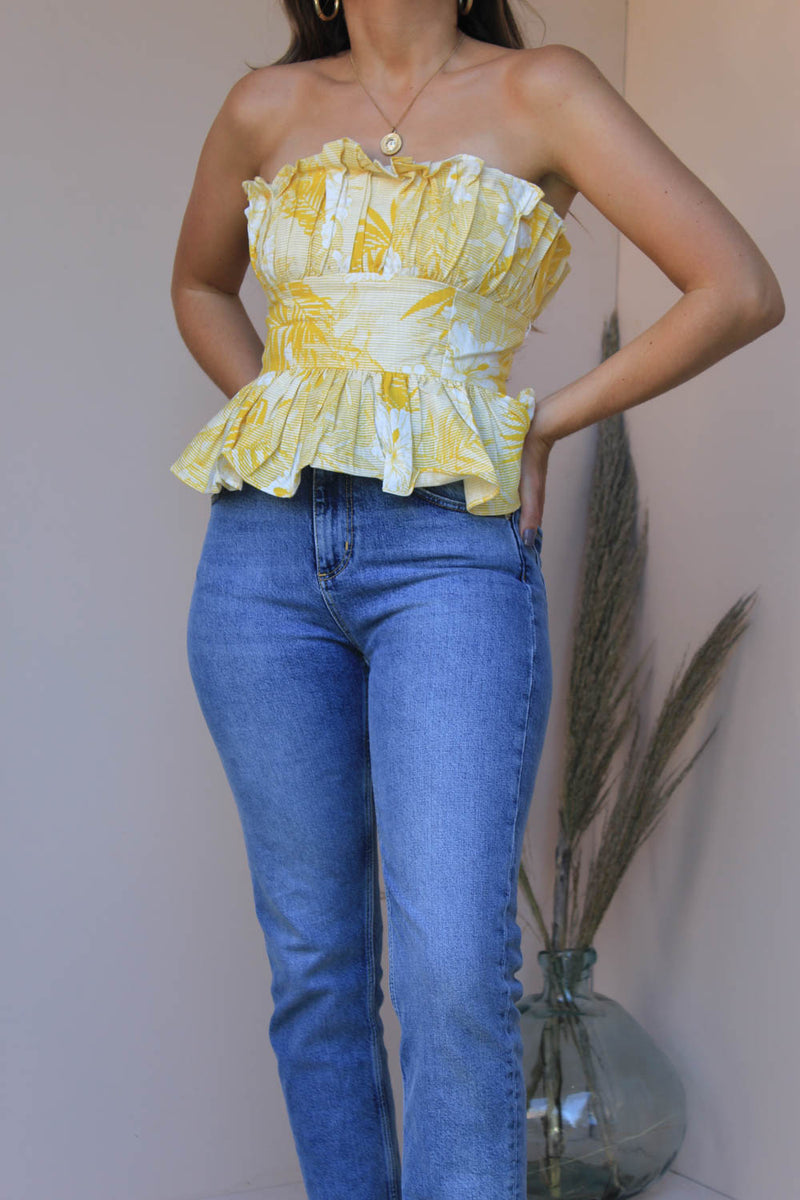 LOTTIE STRAPLESS TOP