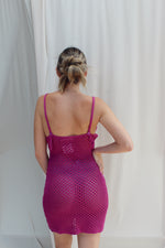MIA CROCHET MINI DRESS