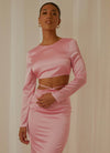 FLORENCE MAXI SKIRT BABY PINK