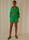 ROAMING SHORT JADE GREEN
