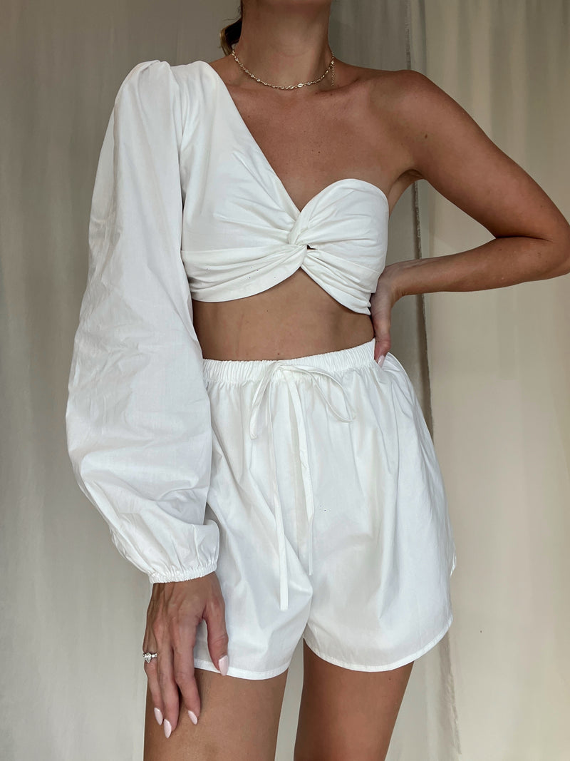 ANTONELLA WHITE SHORT SET