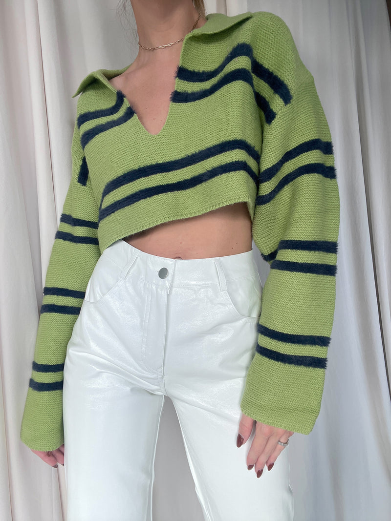 RAINE SWEATER TOP GREEN