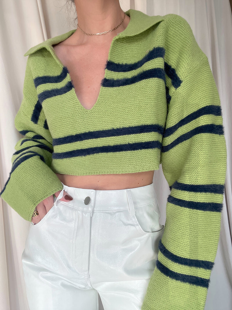 RAINE SWEATER TOP GREEN