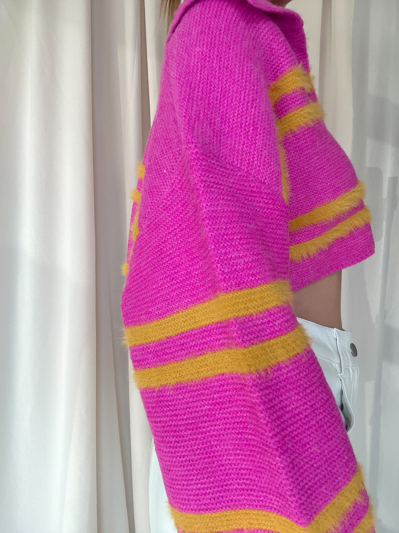 RAINE SWEATER TOP PINK