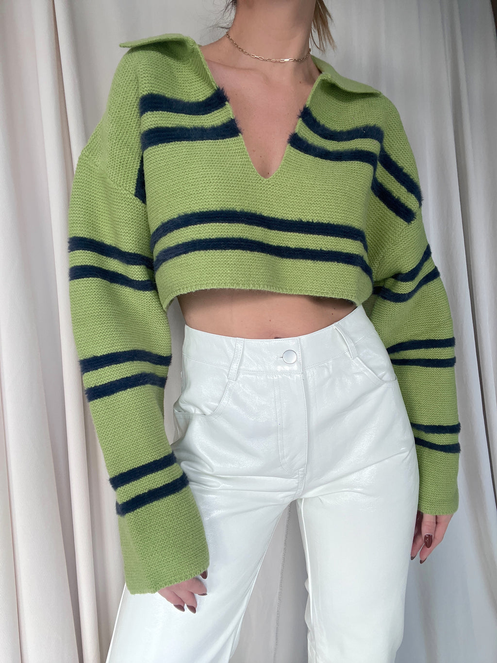 RAINE SWEATER TOP GREEN