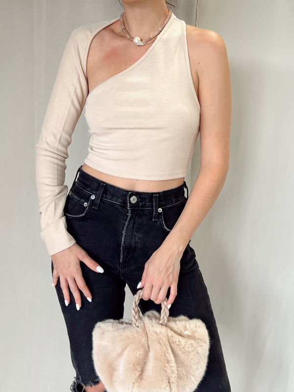 GENE ONE SHOULDER TOP