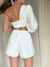 ANTONELLA WHITE SHORT SET