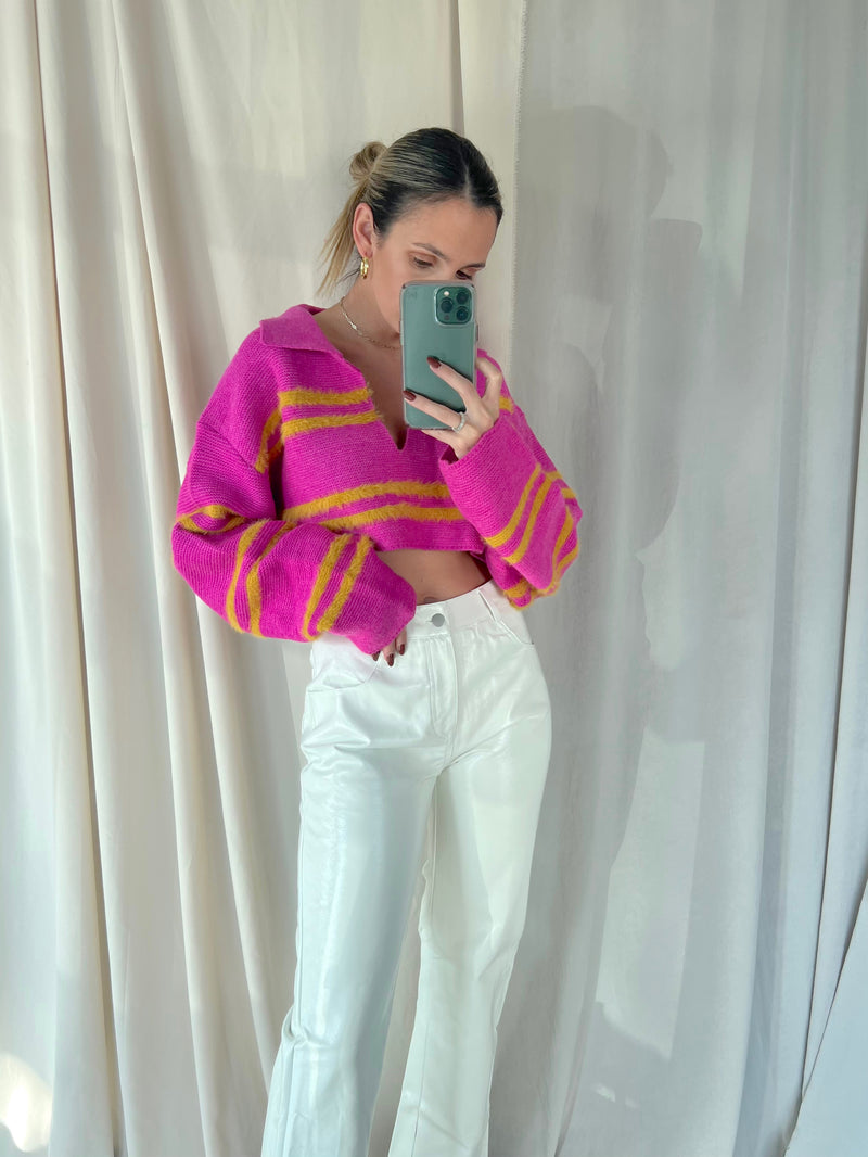 RAINE SWEATER TOP PINK