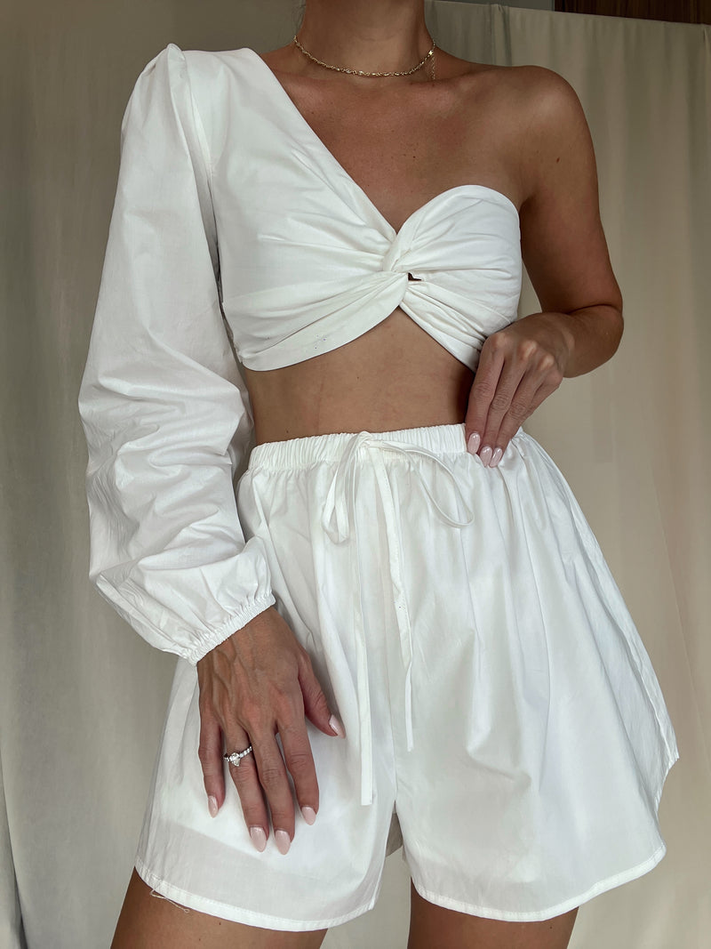 ANTONELLA WHITE SHORT SET