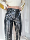 BRETT LEATHER PANTS BLACK