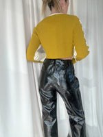 BRETT LEATHER PANTS BLACK