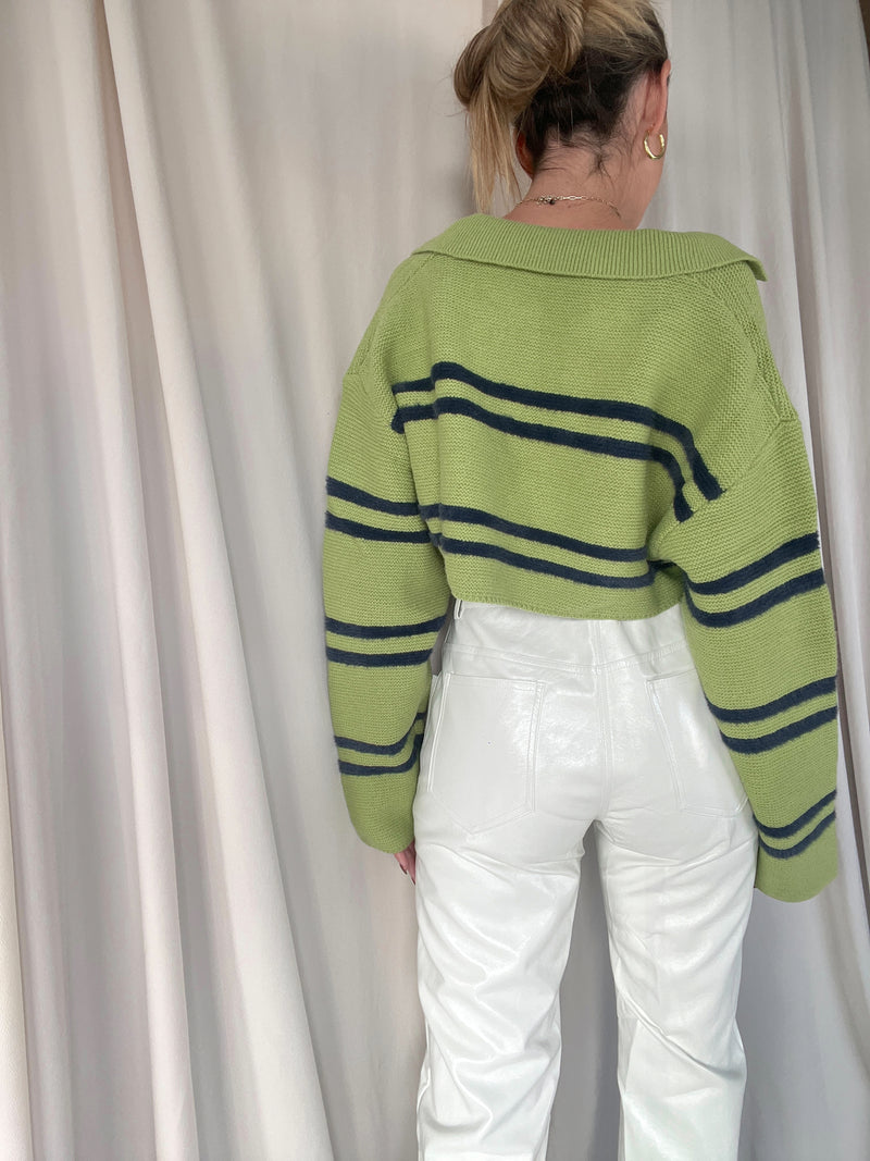 RAINE SWEATER TOP GREEN