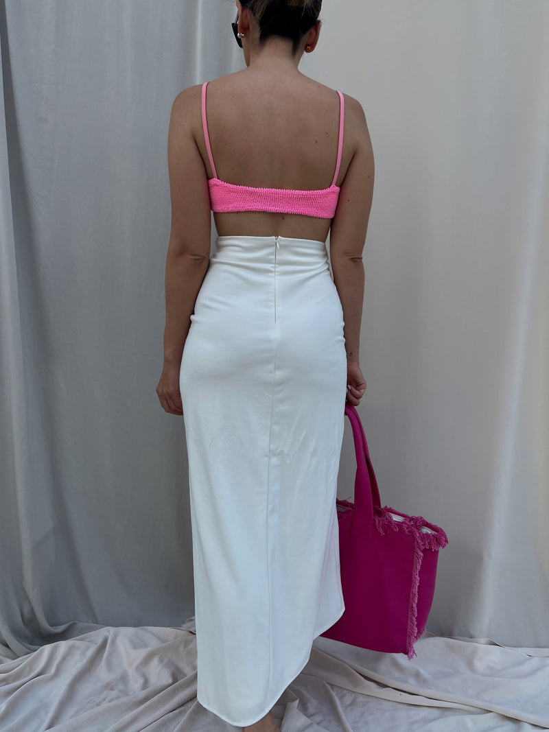 NOMI KNOT MIDI SKIRT