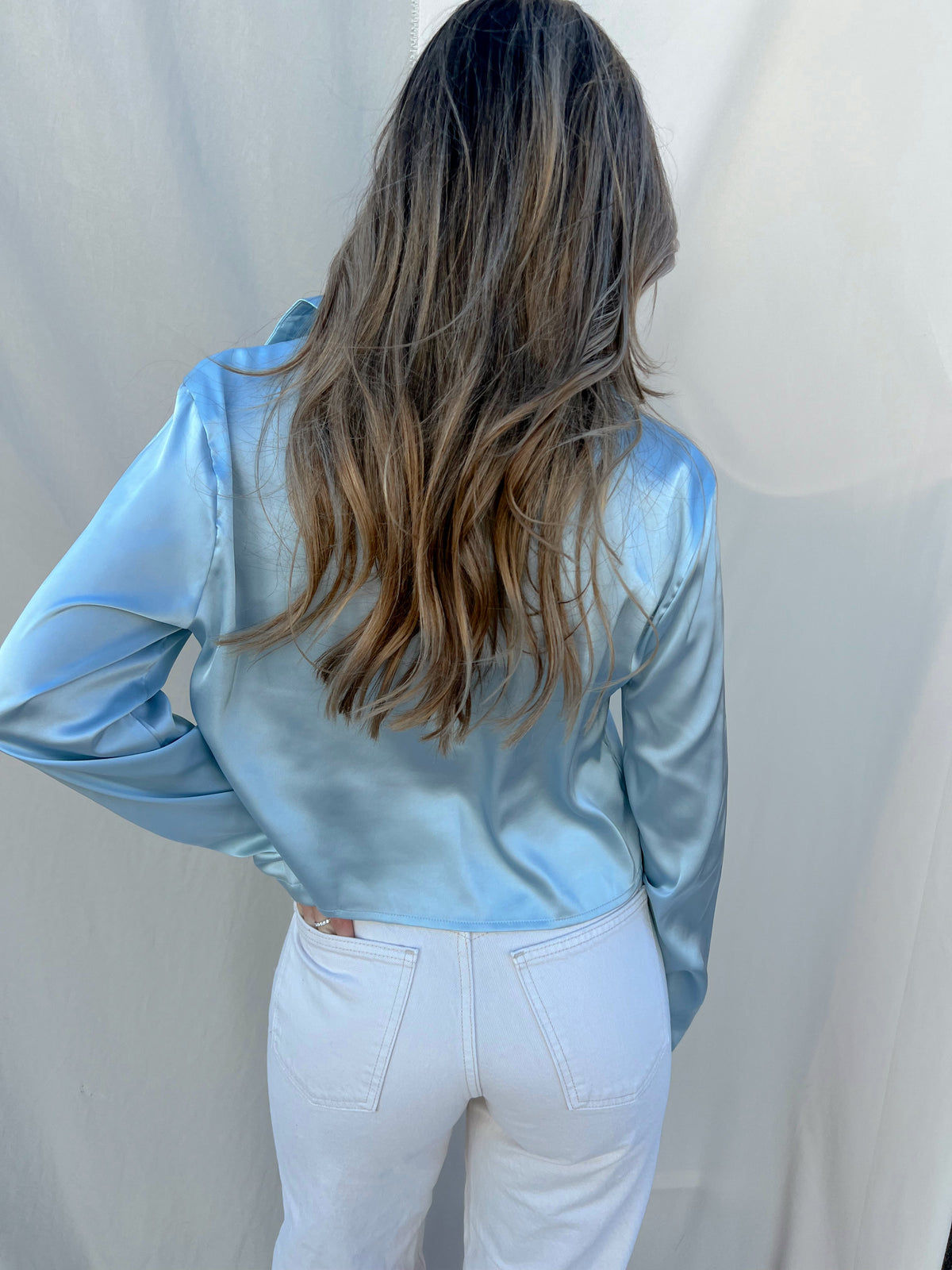 LOUELLA TOP BABY BLUE