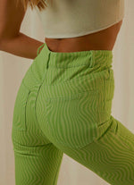 ELECTRIC AVENUE PANTS LIME WAVE