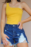 CITRINE ONE SHOULDER TOP