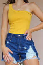 CITRINE ONE SHOULDER TOP