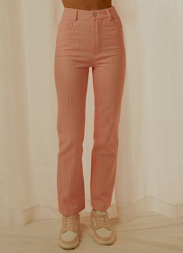 ELECTRIC AVENUE PANTS PINK WAVE